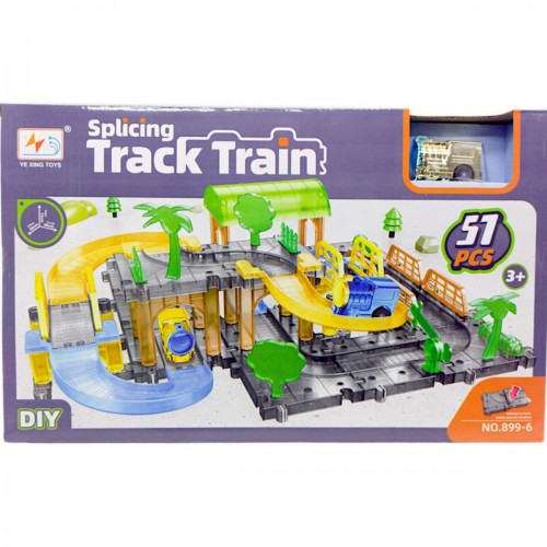 Трек с локомотивом "Track Train", 57 деталей (Ye xing toys)
