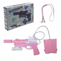 Водний пістолет із балоном, електричний (рожевий)