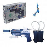 Водний пістолет із балоном, електричний (синій)