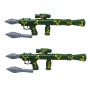 Игрушка "Гранатомет", 2 штуки, 5 ракет (HUAN SHENG JIA TOYS)