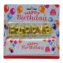 Свечи для торта "Happy Birthday" золотые 2,5 см (MiC)