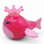 Водоплавающая заводная игрушка "Кит" (розовая) (MiC)