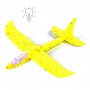 Пенопластовый самолет пенолет, 48 см, со светом (желтый) (MiC)