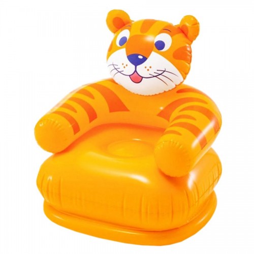 Кресло надувное "Веселые животные: Тигр", 66 х 64 х 71 см (Intex)