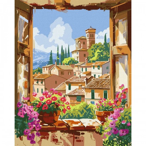 Картина по номерам "Любимая Тоскана" 40х50 см (Ідейка)