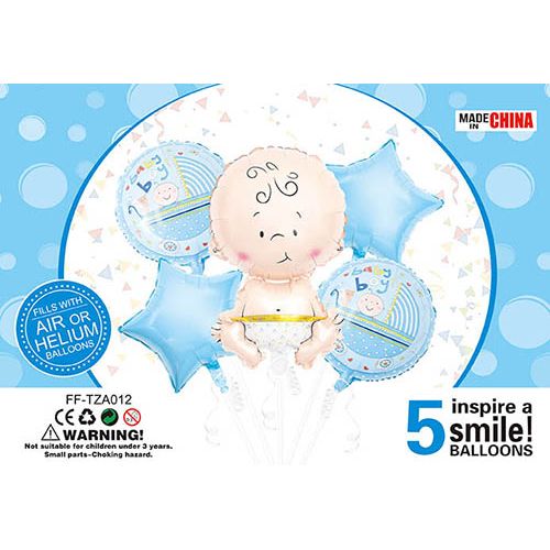 Набір кульок FF-TAZ012 "Немовля Хлопчик" 5шт. (Шартэ)