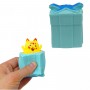 Іграшка-антистрес "Котик у подарунку", блакитний (MiC)