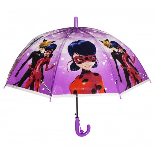 Зонтик детский "Леди Баг и Супер Кот", фиолетовый (MiC)
