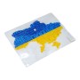 Папка-конверт на кнопці А4+"Мапа України" (23,5*33см)18мкм (36625) (MiC)