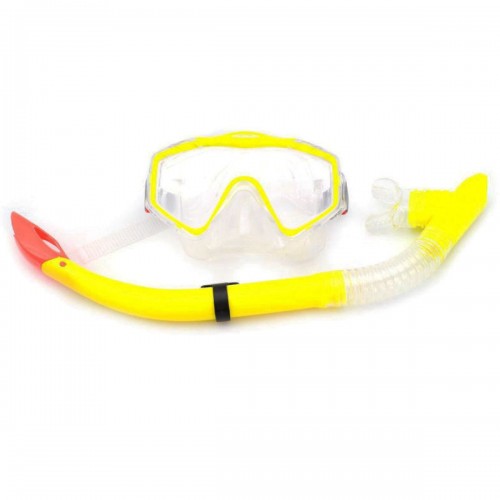 Маска і трубка Mask and Snorkel, жовтий (MiC)