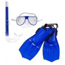 Набір для плавання (маска, трубка, ласти 28-32) , синій