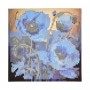 Алмазна мозаїка "Синя симфонія квітів", на паперовій основі, 18х18 см (Strateg)