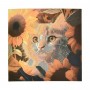 Алмазна мозаїка "Кіт у соняшниках", на паперовій основі, 18х18 см (Strateg)