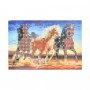 Алмазна мозаїка "Три граціозні коні", без підрамника, 10х15 см (Strateg)