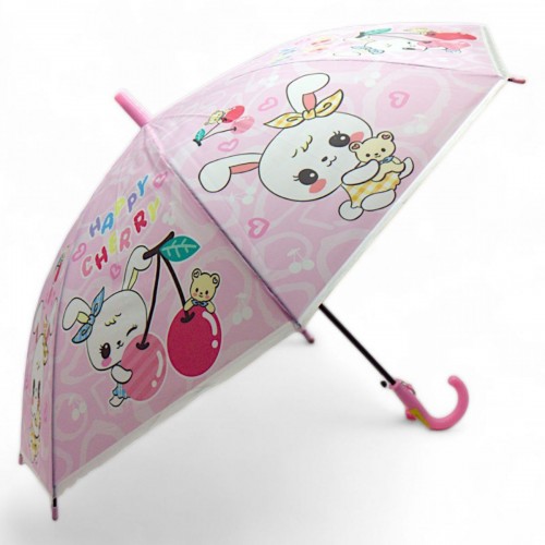 Зонтик детский "Зайчик" (83 см.), розовый (MiC)