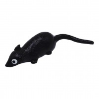 Мишка-липучка (лизун), 9 см., чорний