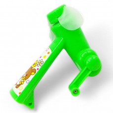 Вентилятор механический, с ручкой (11 см), зеленый