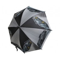 Зонт детский со свистком 85 см (серый)