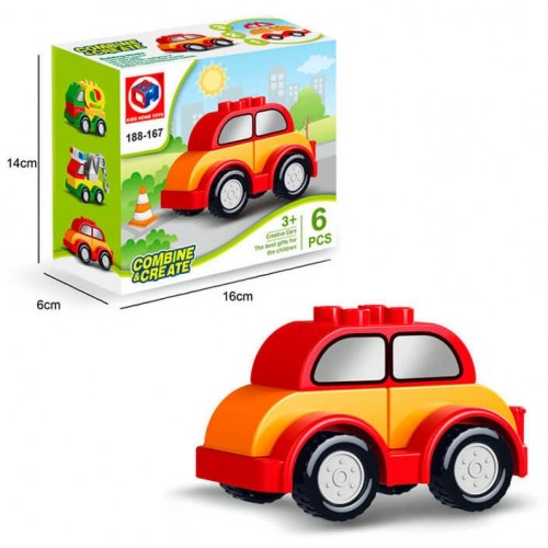 Конструктор "Машинка", 6 деталей (Kids Home Toys)