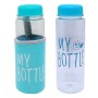 Пляшка для води в чохлі "My Bottle", 500 мл (бірюзова кришка) (MiC)