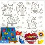 Картина по номерах дитяча "Котики" 31х31 см (Dankotoys)