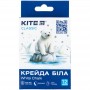 Крейда біла кругла, 12 шт. Kite Classic (Kite)