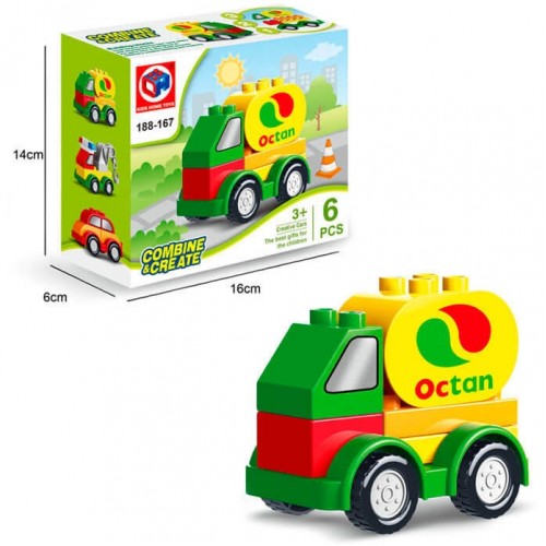 Конструктор "Газовоз", 6 деталей (Kids Home Toys)