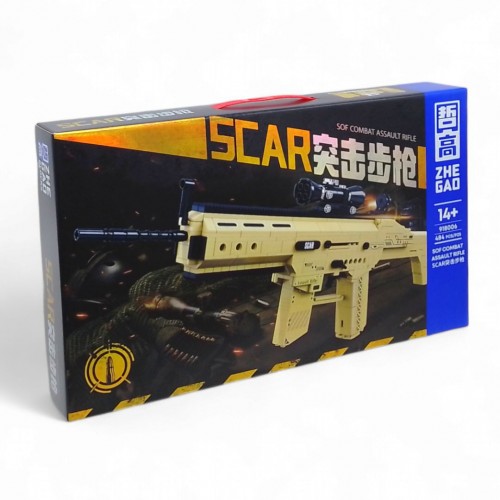 Конструктор пластиковий "Автомат Scar", 484 дет (ZHE GAO)