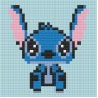 Алмазная мозаика (мини) Ститч (Stitch), 10х10 см (Origami)