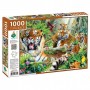 Пазли "Тигри на відпочинку", 1000 елементів, 66 х 48 см (Київська фабрика іграшок)