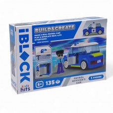 Конструктор Kids hits IBLOCK JUNIOR 135 деталей, Patrol Car короб. 24*16*6 cm