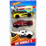 Набір металевих машинок "Hot Wheels", 3 штуки, Вид 7 (MiC)