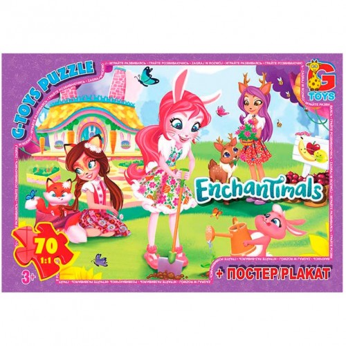 Пазли із серії "Enchantimals", 70 ел. (Gtoys)