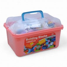 Конструктор пластиковий Building Blocks, 1000 деталей (розовый)