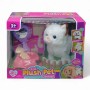 Игровой набор со зверьком "Plush Pet. Котик белый с коричневым ушком" (MiC)