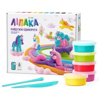 Меганабір пластиліну, що самостійно твердіє, ЛІПАКА - РАЙДУЖНІ ЄДИНОРОГИ