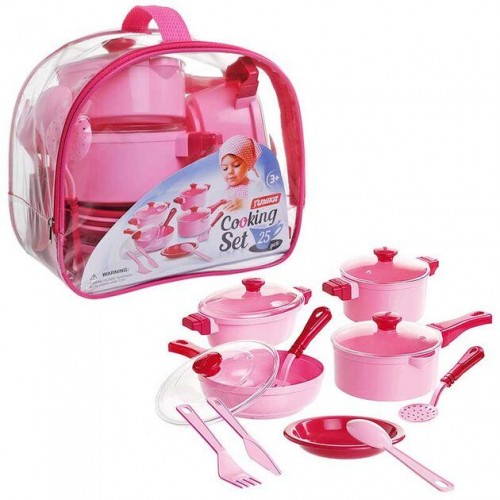 Набір посуду "Cooking Set" (25 pcs.) рожевий (Unika)