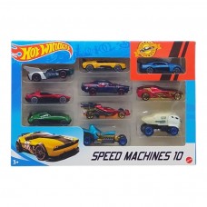 Набір машинок Hot Wheels, 3 види, 10 машин, металопластик, в коробці МІКС ВИДІВ