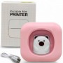 Портативний термопринтер "Portable mini printer" (рожевий) (MiC)