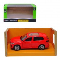 Машина металлическая BMW X5M Автопром, дверь, инерция (красная)