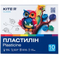 Пластилін, 10 кольорів, 200 г. Kite Classic