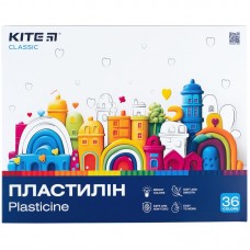 Пластилін, 36 кольорів, 720 г. Kite Classic