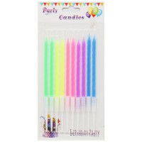 Свічки для торта довгі 14 см, 10 штук