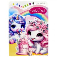 Розмальовка з наліпками 13,5х19 см Розмальовка з наліпками 13,5х19 см