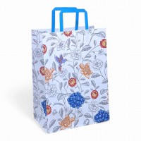 Пакет паперовий з ручками Крафт білий 250х150х345,KGB 253415 -30