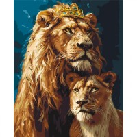 Картина по номерам с красками металлик 