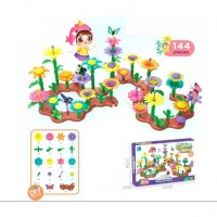 Конструктор Garden Building цветы (144 детали)