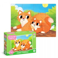 Пазл «Всегда вместе. Котики» 12 элементов