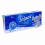 Серветки-хусточки паперові, чотиришарові, 10 пачок по 10 штук (Selpak)