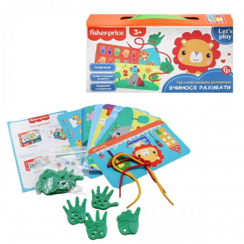 Гра з пластиковими долоньками "Вчимося рахувати", укр (Vladi Toys)